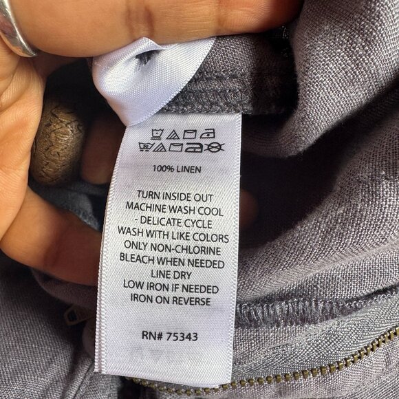 Tahari 100% Linen Pants | European Grown Flax - Picture 5 of 10